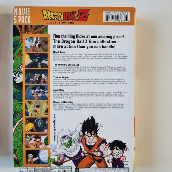 Dragon Ball Movies Collection 1 + 3 DVDs Lord Slug Dead Zone Broly Fusion Reborn - Picture 10 of 12